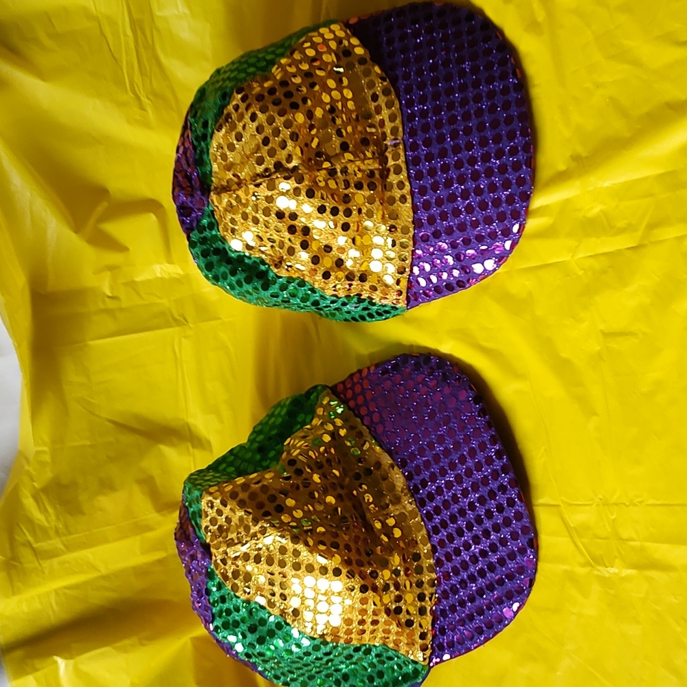 Rubie's Costume Company inc. Sequin Hats purple gold green adjustable